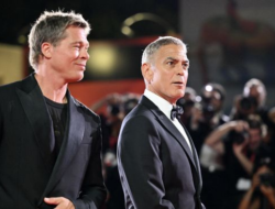 Dapat Standing Ovation, Brad Pitt dan George Clooney Joget Bareng