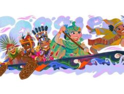 Google Rayakan HUT RI dengan Doodle Pacu Jalur Karya Seniman Bandung